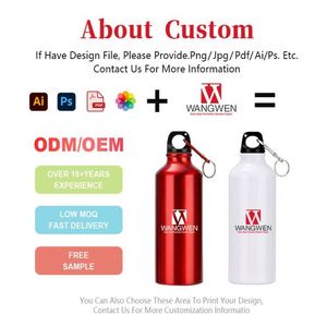 Bouteilles d'eau en aluminium écologiques pour le sport, la gym et le cyclisme, en gros, avec logo personnalisé, 500 ml, 750 ml, 1000 ml, promotionnelles - Product Image 2