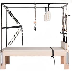 ชุดอุปกรณ์ฟิตเนสครบชุด 5 ชิ้น รุ่น Professional Maple Wood Reformer พร้อมสปริงปรับระดับได้ สำหรับใช้ในบ้าน รับประกัน 10 ปี BSW B - Product Image 2