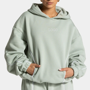 <span class=keywords><strong>Sudadera</strong></span> con <span class=keywords><strong>Capucha</strong></span> Extra Grande para Mujer, <span class=keywords><strong>Sudadera</strong></span> con <span class=keywords><strong>Capucha</strong></span> de Manga Larga Personalizada con Ribete en Contraste, <span class=keywords><strong>Sudadera</strong></span> con <span class=keywords><strong>Capucha</strong></span> - Product Image 1