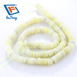 Fabbrica a buon mercato naturale 2x6mm di giada di limone <span class=keywords><strong>perline</strong></span> <span class=keywords><strong>sottili</strong></span> piatte rotonde di abaco distanziatore <span class=keywords><strong>perline</strong></span> per la fabbricazione del braccialetto - Product Image 1