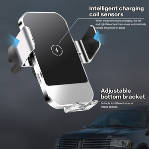 Soporte <span class=keywords><strong>de</strong></span> aluminio para teléfono <span class=keywords><strong>de</strong></span> coche <span class=keywords><strong>Cargador</strong></span> inalámbrico 15W <span class=keywords><strong>Cargador</strong></span> rápido Sujeción automática <span class=keywords><strong>Cargador</strong></span> <span class=keywords><strong>de</strong></span> coche inalámbrico <span class=keywords><strong>de</strong></span> carga automática - Product Image 3