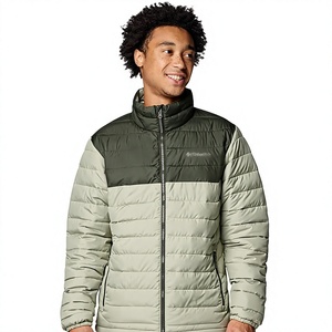 <b>Men's</b> Lightweight Packable Puffer Jacket Waterproof Windproof Winter Hooded Jacket Custom Quilted 100% Front Logo Storage <b>Pouch</b> - Product Image 1