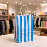 Sacs cadeaux en carton kraft avec poignée pour anniversaires, baby showers, mariages, célébrations, estampage à chaud, recyclables