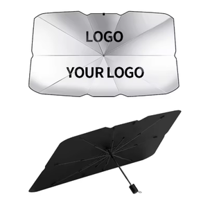 Parasol de voiture anti-UV, nouvelle <span class=keywords><strong>invention</strong></span>, pliable en 3 sections, design à motif droit, protection UV - Product Image 1