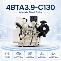 Motor Diésel Refrigerado por Agua Cums 4BTA3.9-C130 de 2500 rpm, Unidad de Repuesto Confiable para Excavadora, Cargadora y Unidad de Potencia Industrial