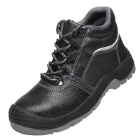 Chaussures de sécurité unisexes CE en microfibre anti-choc, anti-perforation, antistatiques avec plaque de protection en fer et embout en acier pour usine