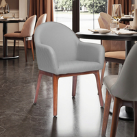 ZY-9032 nouvelle chaise de salle à manger moderne à cadre en métal et dos en cuir contreplaqué, adaptée aux cafés, aux études et aux bibliothèques