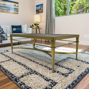 Elegante Gouden Stalen Cocktailtafel Met Glazen Top Elegant Koffiemeubilair Voor Woonkamermeubilair - Product Image 6