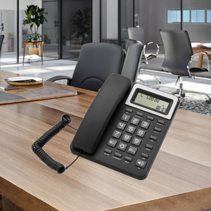 Điện thoại analog có dây với các nút lớn và <span class=keywords><strong>ID</strong></span> người gọi điện thoại cố định giá rẻ người già - Product Image 5