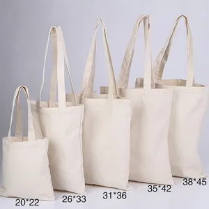 Sacola de compras reutilizável com logotipo personalizado por atacado, sacola de lona de algodão em branco liso com personalizado
