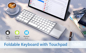 Oem Pocket Size Mini <b>Bluetooth</b> Foldable <b>Keyboard</b> Wireless Touchpad <b>Keyboard</b> Folding <b>Keyboard</b> for Tablet Phone - Product Image 2