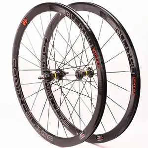 700C Fietswiel Set 40Mm Aluminium Ring Carbon Buis Wiel Dode Vlieg Fiets Single Speed Wiel Set Vaste gear Wielset