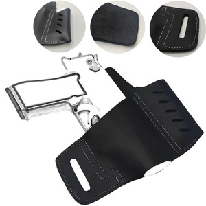 Funda de Cuero Genuino para Herramientas de Cintura, Funda Táctica Negra para Deportes al Aire Libre - Product Image 1