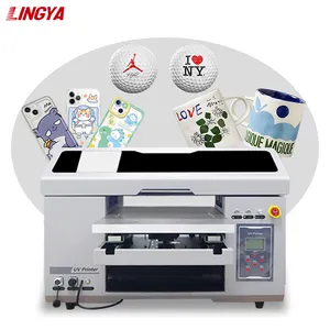Печатная машина Lingya 40*60 см A2 Uv Impresora для акрилового чехла для телефона, флакон для духов, Ультрафиолетовый планшетный принтер