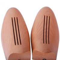 LM014B chaussure en bois avec poignée en hêtre naturel, Design réglable personnalisé