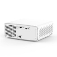 Projecteur LED Full HD 1080P pour cinéma maison, petit et portable, 600 lumens ANSI, Android 9.0, avec haut-parleur, projecteur à haute luminosité