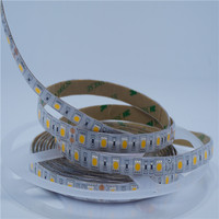 Double Rangée de Led 15mm Largeur SMD 5050 3000K 4000K Éclairage Décoration 24V Min Cut 50mm Ra 90 Bande Lumineuse
