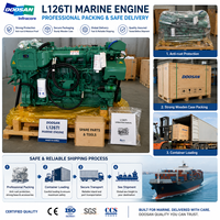 Moteur diesel marin Doosan L126TI 360HP 400HP 2100RPM 6 cylindres refroidi par eau 4 temps EPA Tier 2 télécommandé pour remorqueur