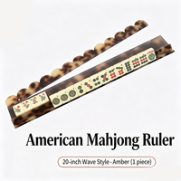 Support de Mahjong en Acrylique Translucide à Bords Courbes Antidérapants et Résistants à l'Usure pour Activités de Loisirs Multiples sur Table Intérieure
