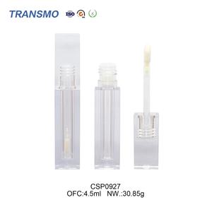 Tubes de gloss transparents, emballage personnalisé de tubes de rouge à lèvres liquide, tubes carrés de 4,5 ml pour gloss, emballage de baume à lèvres, applicateur de gloss - Product Image 1