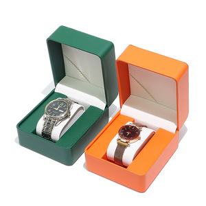 Hộp đựng đồng hồ da PU cao cấp kiểu dáng châu Âu, nắp gập, trưng bày, bảo quản, đóng gói, bán buôn, nhận đặt hàng theo yêu cầu - Product Image 5