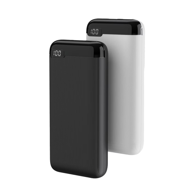 Ultra Slim Power Bank Battery Pack Portable Power Bank With Digital Display Cheap Dual USB 10000mAh Power Bank for Promotion