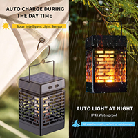 Kinven Garden Nouveau Style Lampe Anti-Moustiques Solaire Portable 3-en-1 Étanche en ABS pour Camping Extérieur et Contrôle des Insectes
