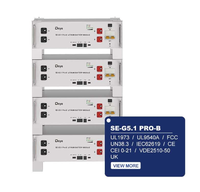 Batería de Litio de Bajo Voltaje Deye SE-G5.1Pro-B LiFePO4 51.2V 100Ah 5kwh 5.12kwh, Paquete de Baterías de Almacenamiento de Energía Solar para el Hogar