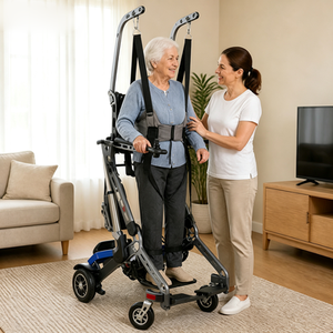 Sedia a Rotelle in Alluminio per la Mobilità degli Arti Inferiori con Sospensione, Strumento di Riabilitazione per Emiplegia, Riconosciuto a Livello Globale - Product Image 6