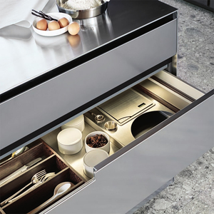 ספק ארונות מטבח KELEN 2026, סט ארונות אי מודולרי מלא, ריהוט מטבח מעץ מודרני - Product Image 3