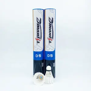 Dmantis duck de pena para badminton d5, modelo de pena natural durável para bom voo