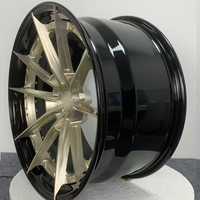Jantes en alliage d'aluminium brossé forgées sur mesure GUDE, deux pièces, design concave 25 mm ET pour Mercedes, 18-21 pouces