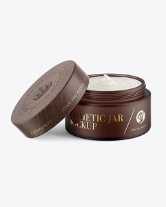 Công suất lớn lọ thủy tinh mỹ phẩm với nắp tre cho mỹ phẩm - Product Image 3