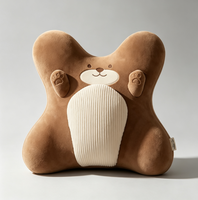 Coussin de soutien lombaire en mousse à mémoire de forme OEM, motifs Otter, Corgi, Lapin, couleur et logo personnalisables, échantillon disponible, coussin de dossier de chaise, vente en gros