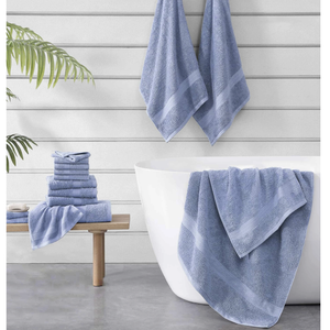 Toallas para el hogar ecológicas tejidas lisas OEM rectangulares a rayas Vietnam 100% blancas suaves 299 y por debajo - Product Image 4