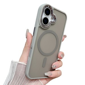 Cover per <span class=keywords><strong>iPhone</strong></span> 17 <span class=keywords><strong>Pro</strong></span> Max/16/15/14/13/12/<span class=keywords><strong>11</strong></span> con Cornice Elettroplaccata Traslucida Effetto Pelle, Magnetica <span class=keywords><strong>e</strong></span> Anti-Caduta - Tendenza 2026 - Product Image 6