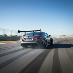 สปอยเลอร์หลังรถยนต์แบบสองชั้น BGW GT Wing ขนาด 53.1 นิ้ว วัสดุอะลูมิเนียม สีดำ สไตล์แต่งรถ - Product Image 2