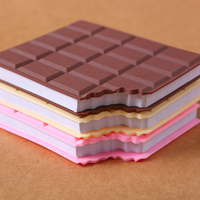 Mini carnet de notes en matériau PET de qualité supérieure, auto-adhésif, parfum chocolat, haute esthétique, vente en gros