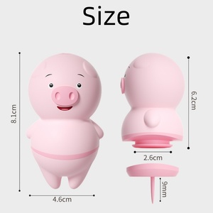 Le plus récent masseur de Clitoris de léchage doux en Silicone pour <span class=keywords><strong>femme</strong></span> USB vibrateur de langue rechargeable conception de cochon de puissance forte - Product Image 5