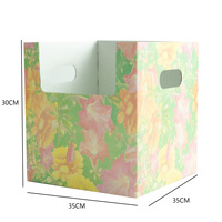 Boîte en carton ondulé pour plantes en pot, vase, boîte à fleurs, livraison de fleurs, boîte portable pour plantes en pot, emballage pour arrangement floral