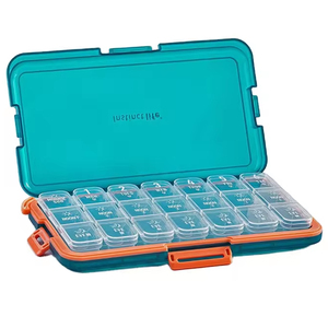 Hộp Đựng Thuốc 21 ngăn cầm tay dung tích lớn 7x3 hộp đựng thuốc bằng vải không thấm nước có thể gập lại với thiết kế thân thiện với du lịch - Product Image 2