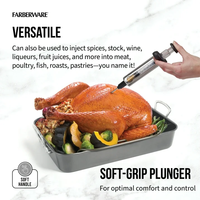 Injecteur de marinade pour viande en plastique de qualité alimentaire, seringue de cuisine pour le goût du barbecue, pour steak, dinde, poulet