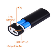 Boîtier de chargeur de batterie 18650x2 Usb, boîtier de bricolage pour batterie 5600mAh avec sortie USB et indicateur