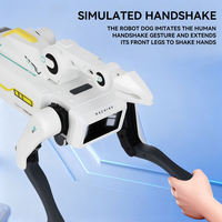 Robot chien télécommandé intelligent à quatre pattes, jouet mécanique avec simulation de serrage de main, multi-acrobaties, animal électronique interactif, robot STEM