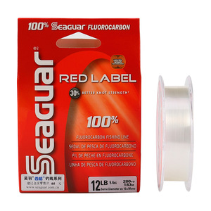 Original Fishing Line SEAGUAR Red Label 6LB-12LB 100% Fluorocarbon Fishing Lines 229M/183M Monofilament Carp Wire Leader