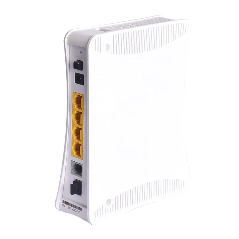 Onu Gpon مع 4FE + 1VOIP + 2.4G WIFI SFP Ftth الألياف الضوئية راوتر GPON مخصصة RJ45 اللاسلكية Lan ، wifi GPON فئة B + SC/PC 0 ~ 20 كجم