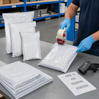 Enveloppes d'emballage personnalisées pour vêtements en plastique, pochettes de livraison, enveloppes à motifs, sacs de dispensaire, emballage avec logo