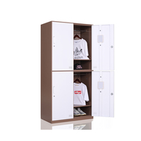 Auberge scolaire casiers en acier casiers dortoir à 4 portes armoire en acier vêtements personnalisé ouvrier école métal acier