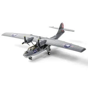 Wange 5007 Série Militar Catalina Seaplane PBY-5A Building Blocks Define Modelo Building Blocks Brinquedos Para Meninos