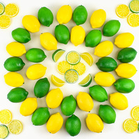 Fabriek Groothandel Kunstmatige Schuim Citroen Fruit Voor Home Fotografie Ornament Decoratief